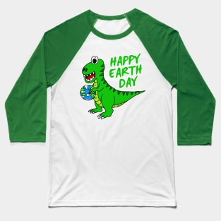 Earth Day Dinosaur T-Rex Baseball T-Shirt